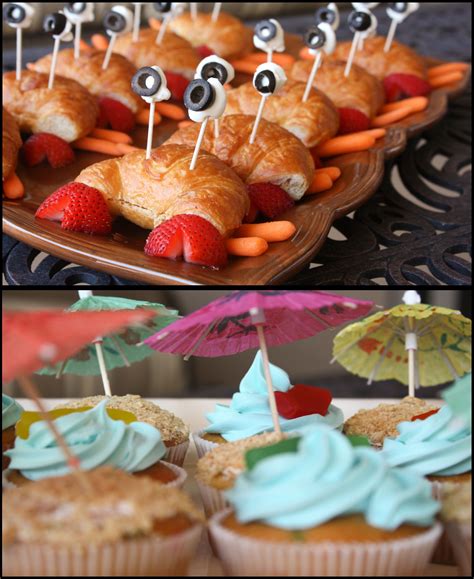 beach themed party food